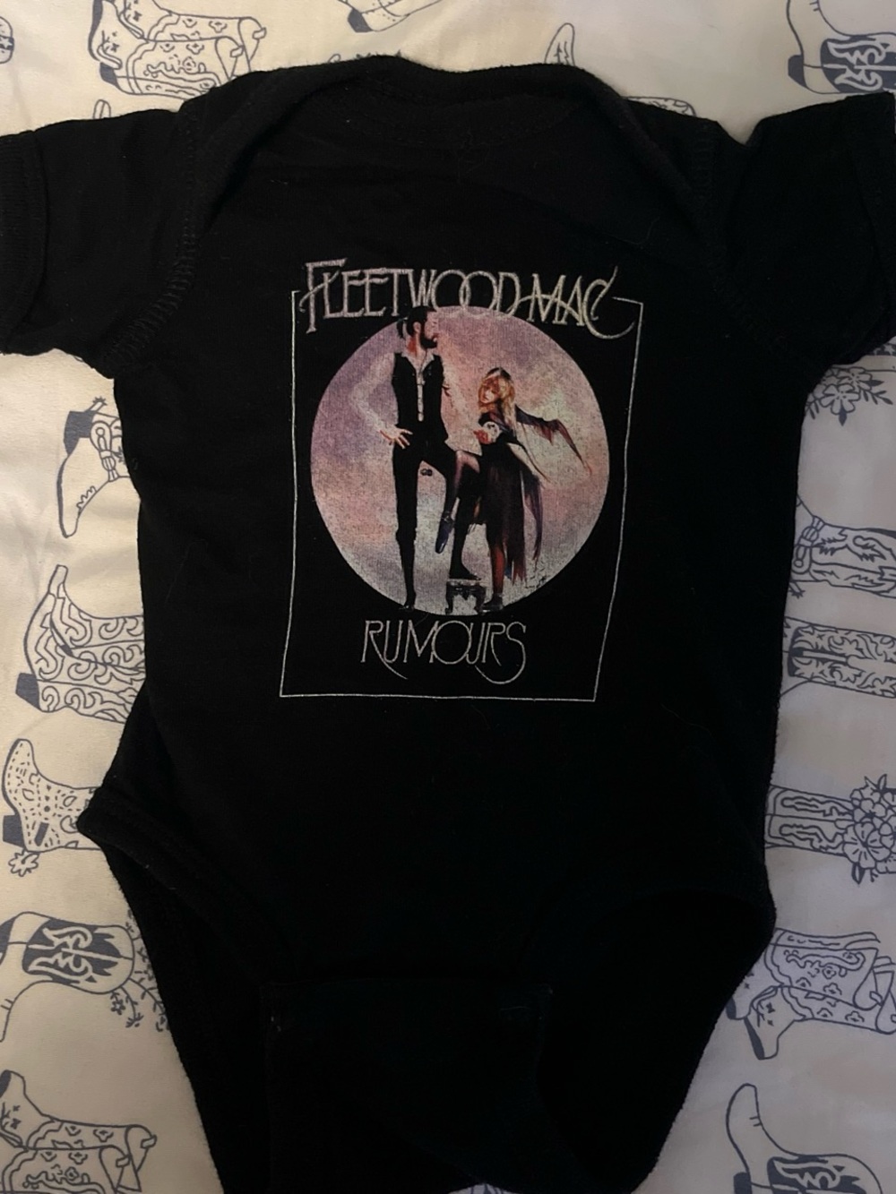 Fleetwood Mac baby onesie